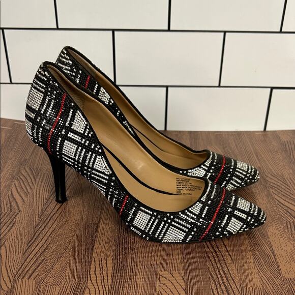 INC International Concepts Women's Zitah Embellished Pointed Toe Pumps Size 8.5 - Picture 1 of 9